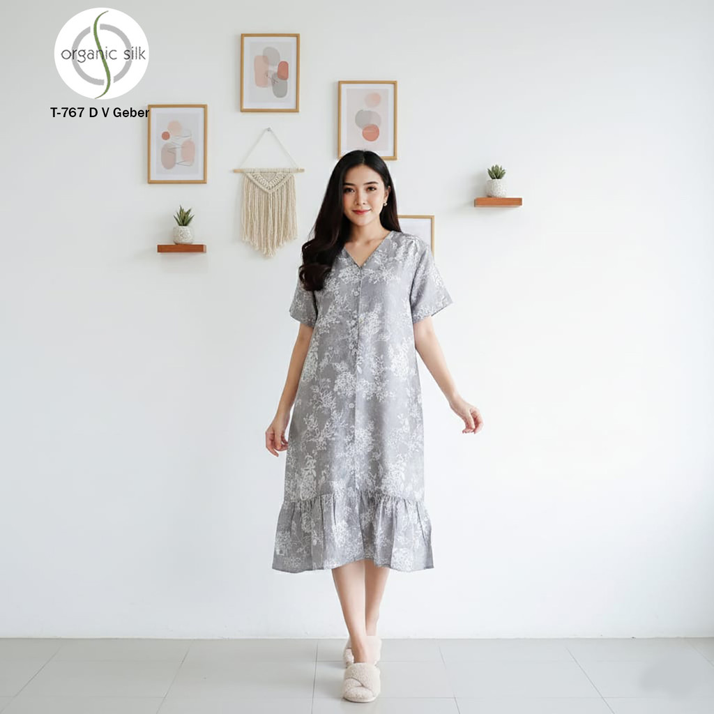 GREET NIGHT WEAR - Daster Organic Silk GREET model : T-767 / DV GEBER