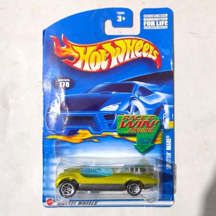 Mainan Hot Wheels Splittin Image Hijau 2002 base besi rare