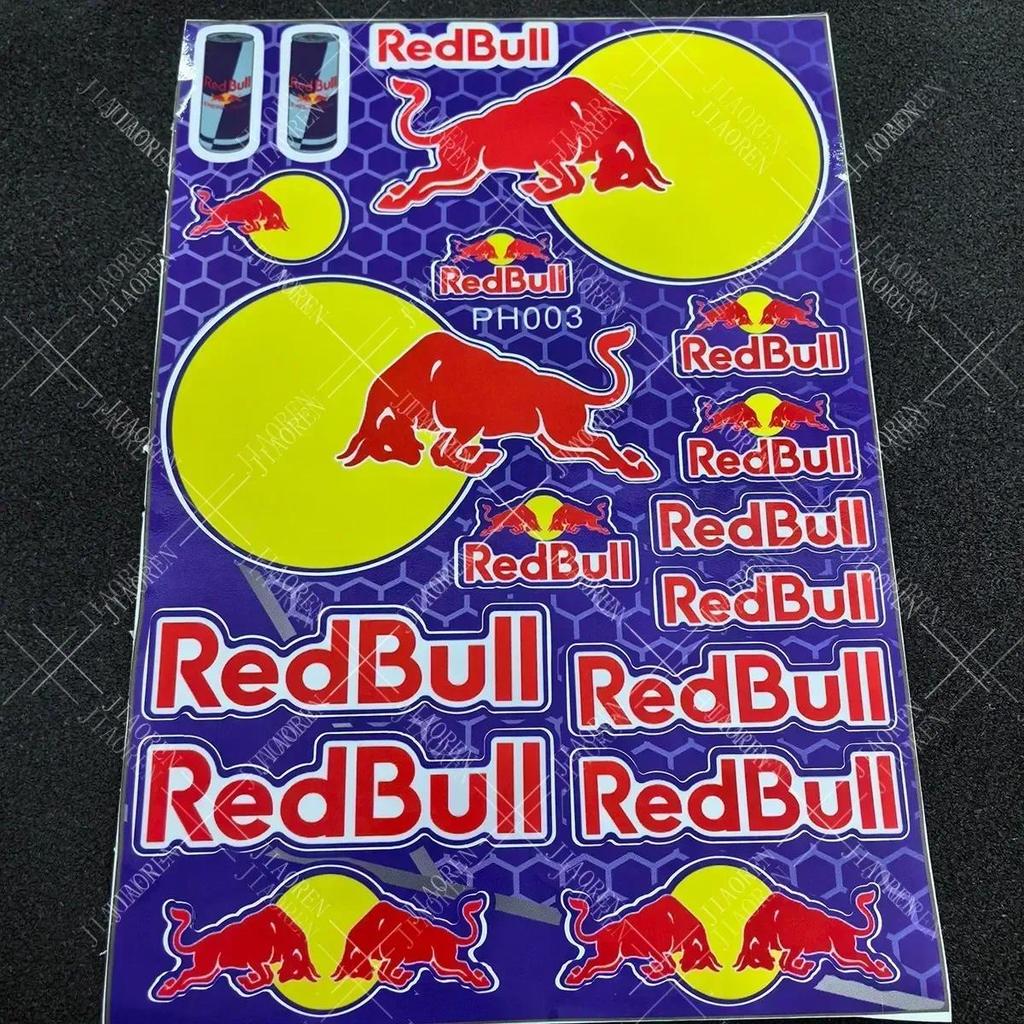 Red Bull Sticker Motorcycle Helmet Decal Racing Logo Kit