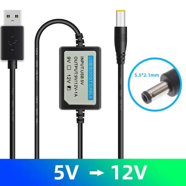 Big Sale Kabel Adapter Converter USB Power Boost Step Up 5V to 12V 1A 2.1 x 5.5mm - 5V to 12V