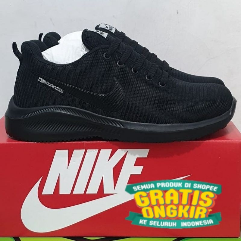 SEPATU SEKOLAH ANAK HITAM POLOS NIKE PRIA WANITA SIZE 31-40/ keren cool