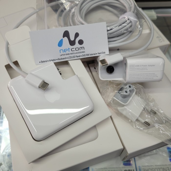 Adaptor Charger Magsaf APPL ( 61Watt ) Cable Type - C | Macbook Pro/Air 2017 2018 2019 2020