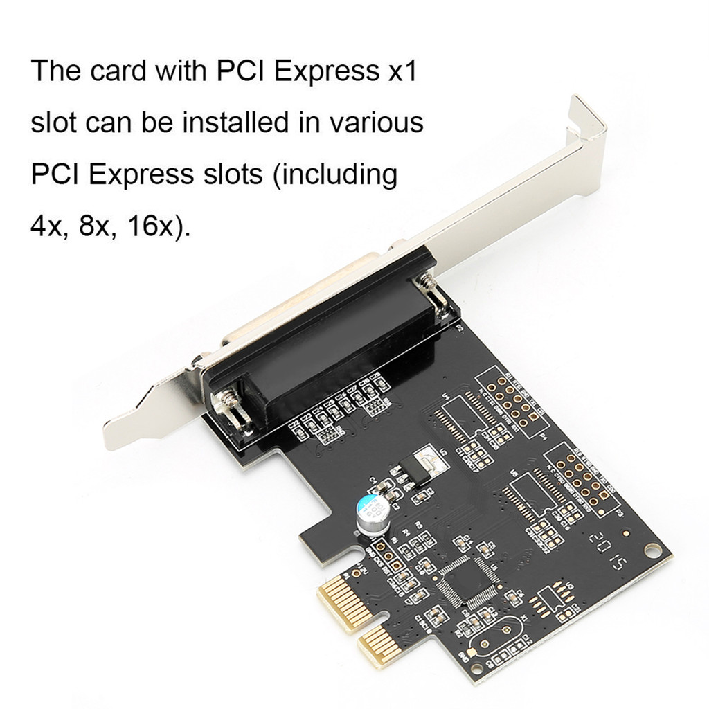 LPT Printer Card Adapter PCIE to Parallel Port Card Print Port LPT PCI-E LPT Printer Card Adapter DB