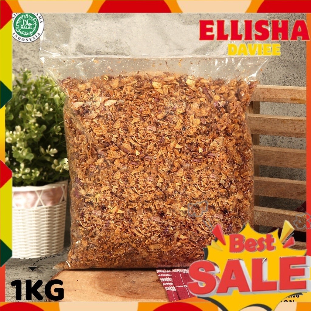 Bawang Goreng Brebes 1 Kg Brambang Goreng Renyah Bawang Merah Goreng Kiloan Bagor Pedas Asli Murah