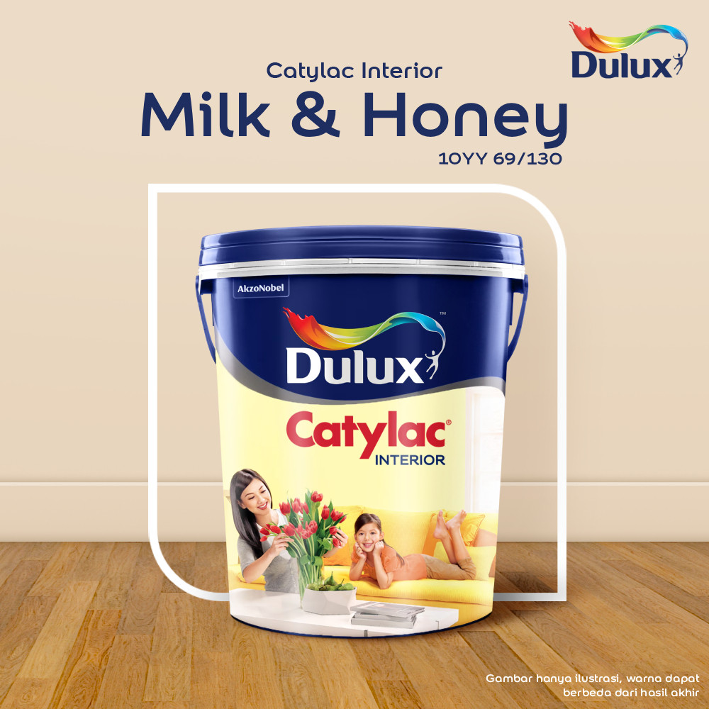 CAT TEMBOK MILK & HONEY DULUX CATYLAC INTERIOR - 25KG 10YY 69/130 CAT TEMBOK DULUX CATYLAC