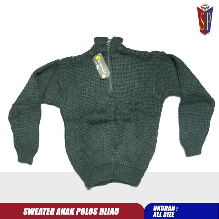 Sweater Rajut Anak - Jaket Rajut Anak - Sweater Anak Rajut - Hijau