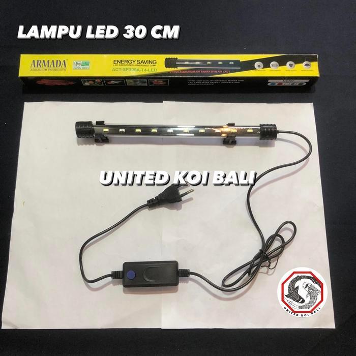 LAMPU LED AQUARIUM SP300A 30 CM LAMPU BIRU DAN PUTIH