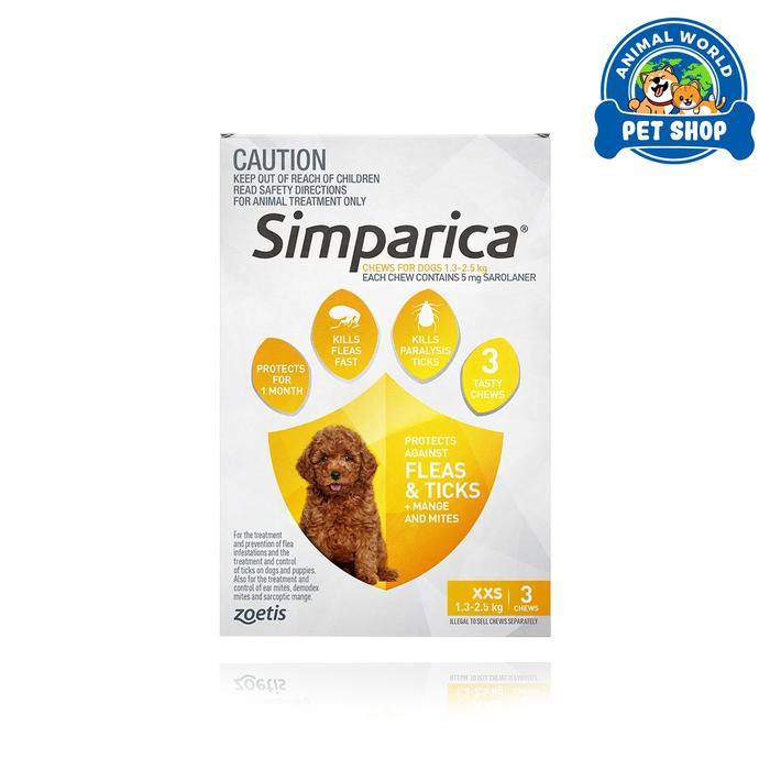 Obat Kutu Anjing SIMPARICA Tablet - XXS