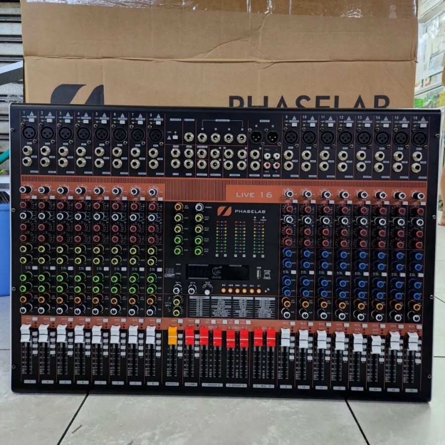 Mixer audio PHASELAB Live 16 new compresor Phaselab mixer live 16 new