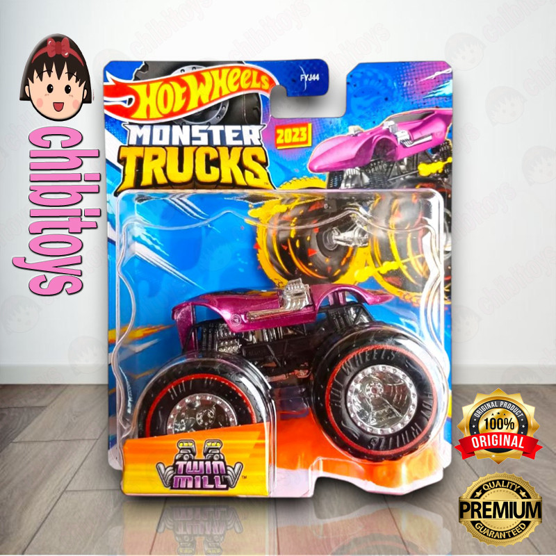 Hot Wheels Monster Trucks Twin Mill Ungu Treasure Hunt Diecast Bigfoot Offroad