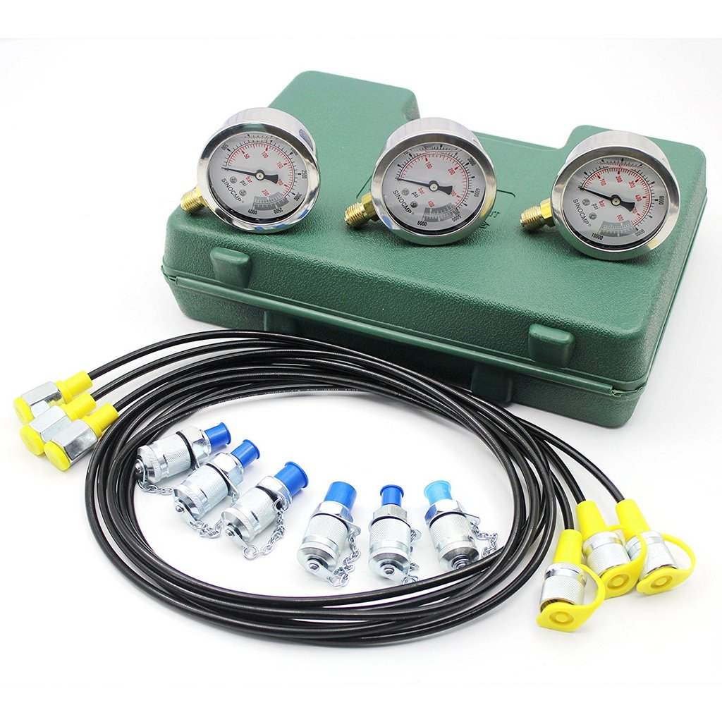Hydraulic Pressure Gauge Kit Coupling Test Hose Assembly Test Hose Test Kit Pressure Gauge agnostic 