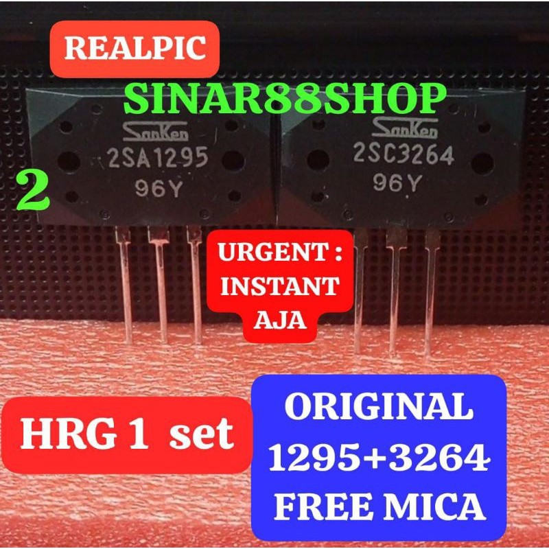 1set 2SA1295 2SC3264 2SA 2SC 1295 3264 SA1295 SC3264 SANKEN  TRANSISTOR TR FINAL POWER AMPLIFIER PSU