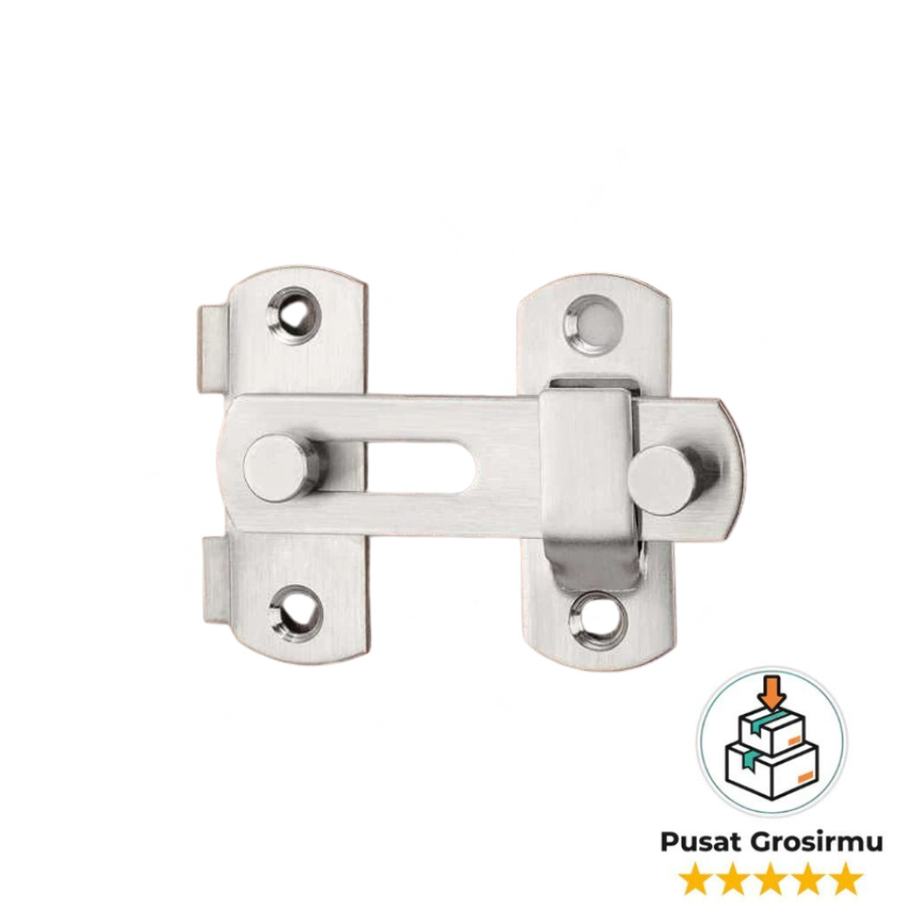 Grendel Kait Pintu Geser Kayu Alumunium Besi Kunci Sliding Door
