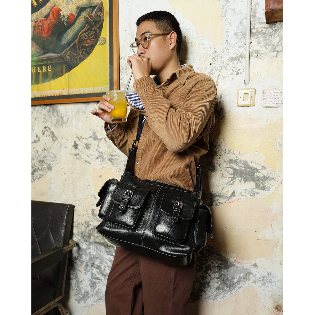 new deals tako bag - shoulder and sling bag - omote sensei postman bag large tas messenger muat