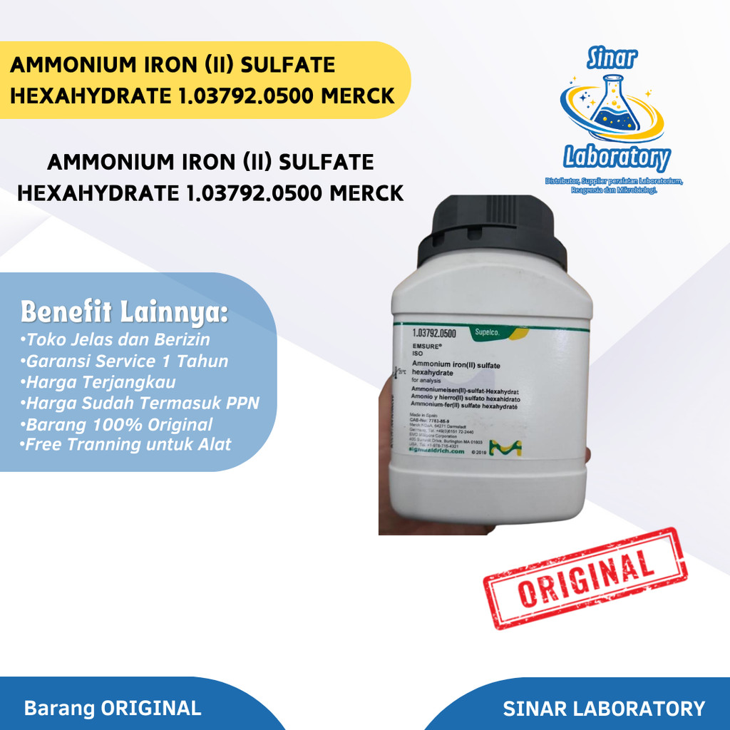 Ammonium Iron (II) Sulfate Hexahydrate 1.03792.0500 Merck