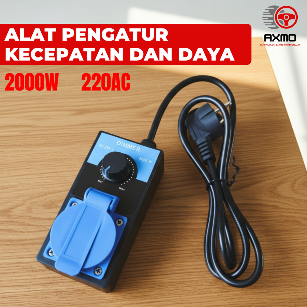 Dimmer Speed Control 2000W Pengatur Kecepatan Gerinda Dimmer Gerinda 2000 Watt AC 220V