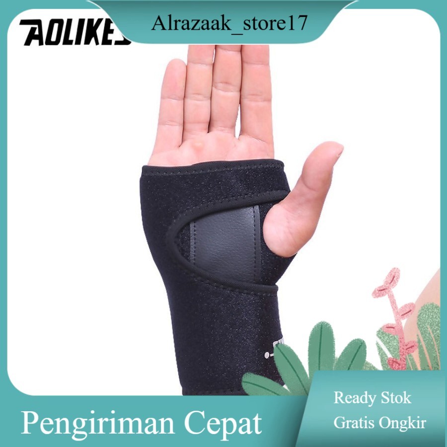 AOLIKES deker pergelangan tangan cedera protector supporter olahraga