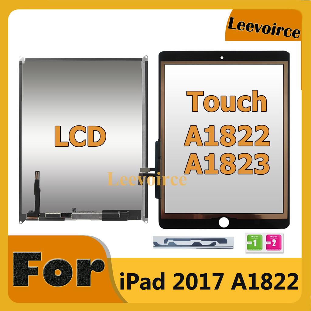 For iPad 2017 LCD Touch Screen gitizer For iPad 5 iPad 9.7 2017 A1822 A1823 Touchscreen Glass LCD sp