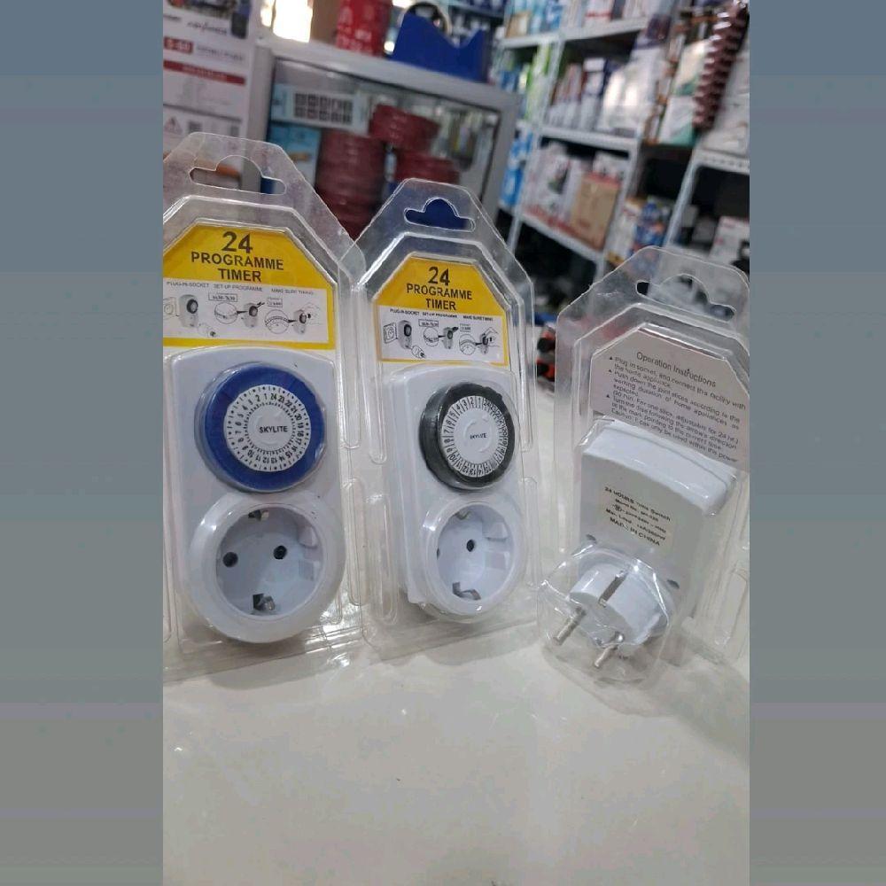 Skylite Ms 320 Stop Kontak Timer Analog 24 Jam 24 Hours Timer Switch Manual Time Controller Plug Soc