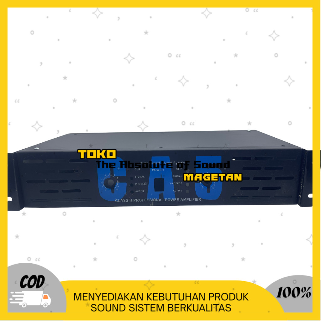 BOX POWER CA 5 2 CHANNEL / BOK POWER SOUND SYSTEM BAHAN PLAT BESI 38cm