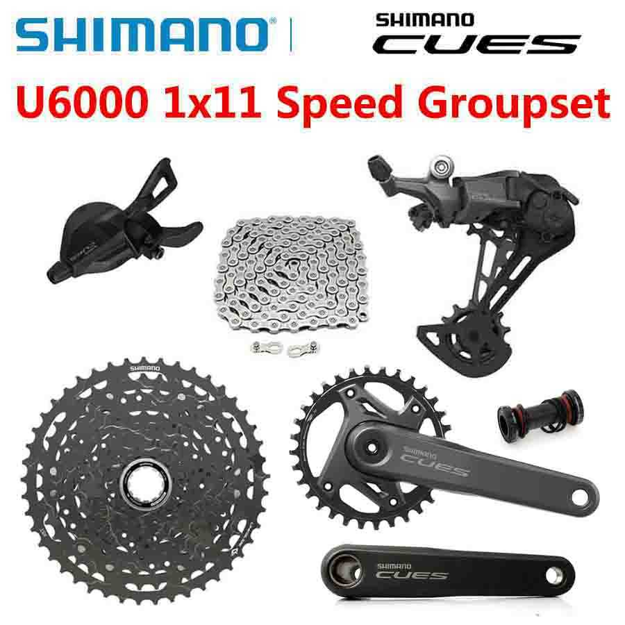 SHIMANO CUES U6000 11 Speed MTB Bike Groupset 11s Shifter Rear Derailleur 32T 170/175mm Crankset LG4