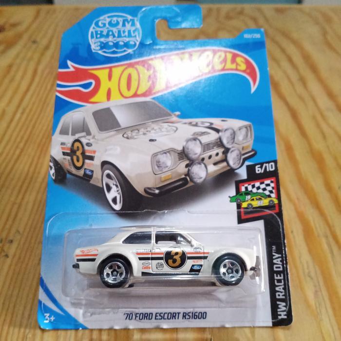 Hotwheels 70 Ford Escort RS1600 - Putih