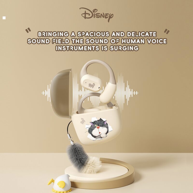 DISNEY QSO02 Earphone Bluetooth Nirkabel Kualitas Suara HiFi Jernih dan Dinamis Tahan Air Olahraga H