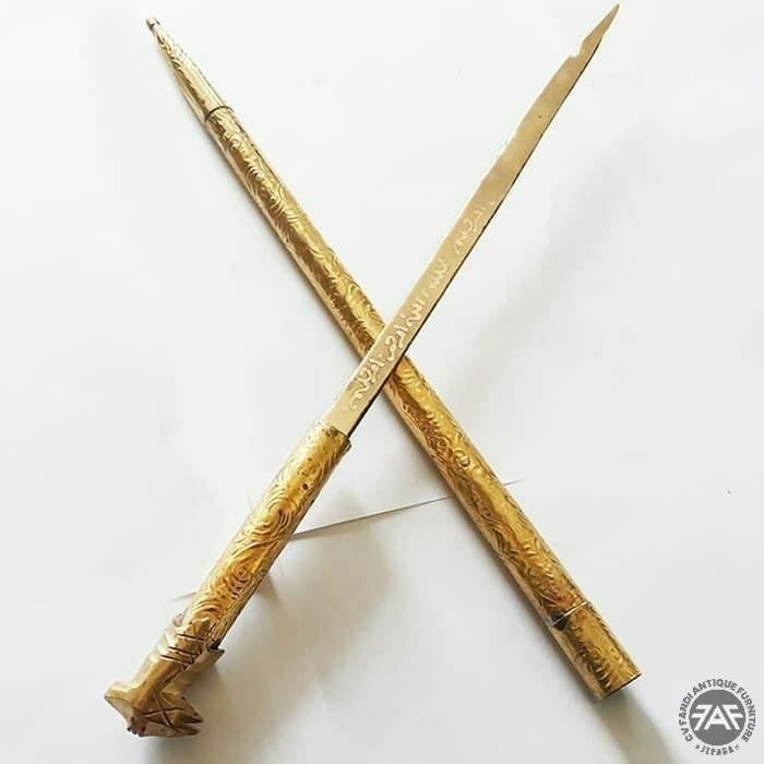 tongkat komando bilah kuningan keris rjahDW0055