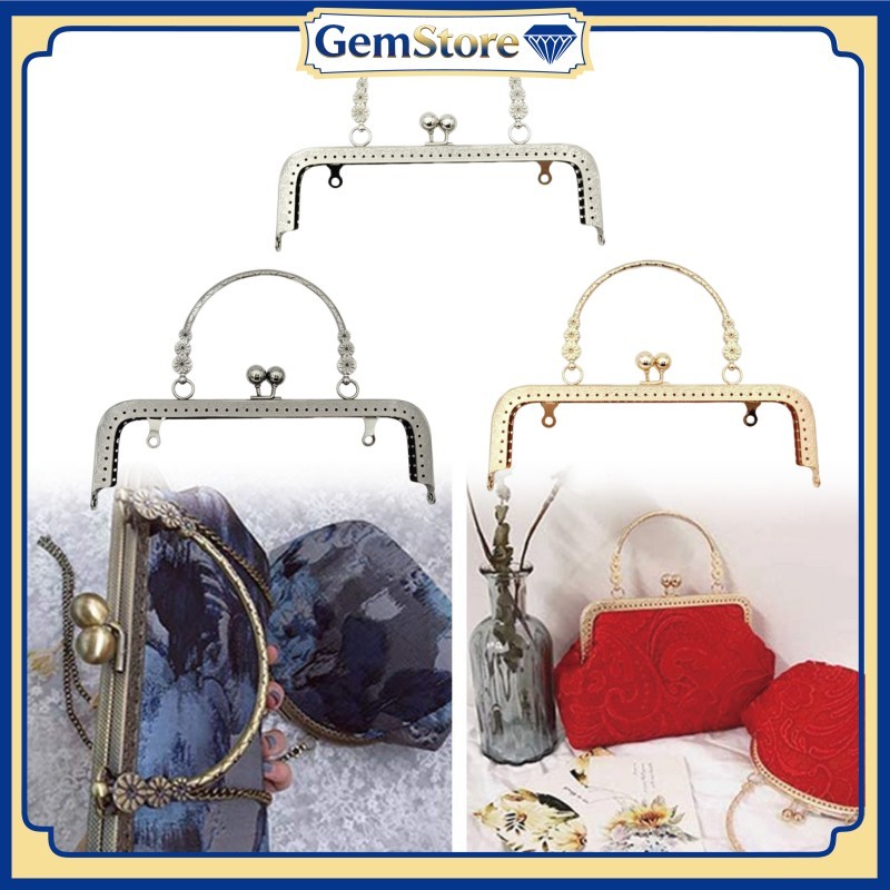 Behel Tas Rajut 20cm Gagang Elegan Aksesoris Tas Wanita untuk Pesta dan Kerajinan Tangan Handmade