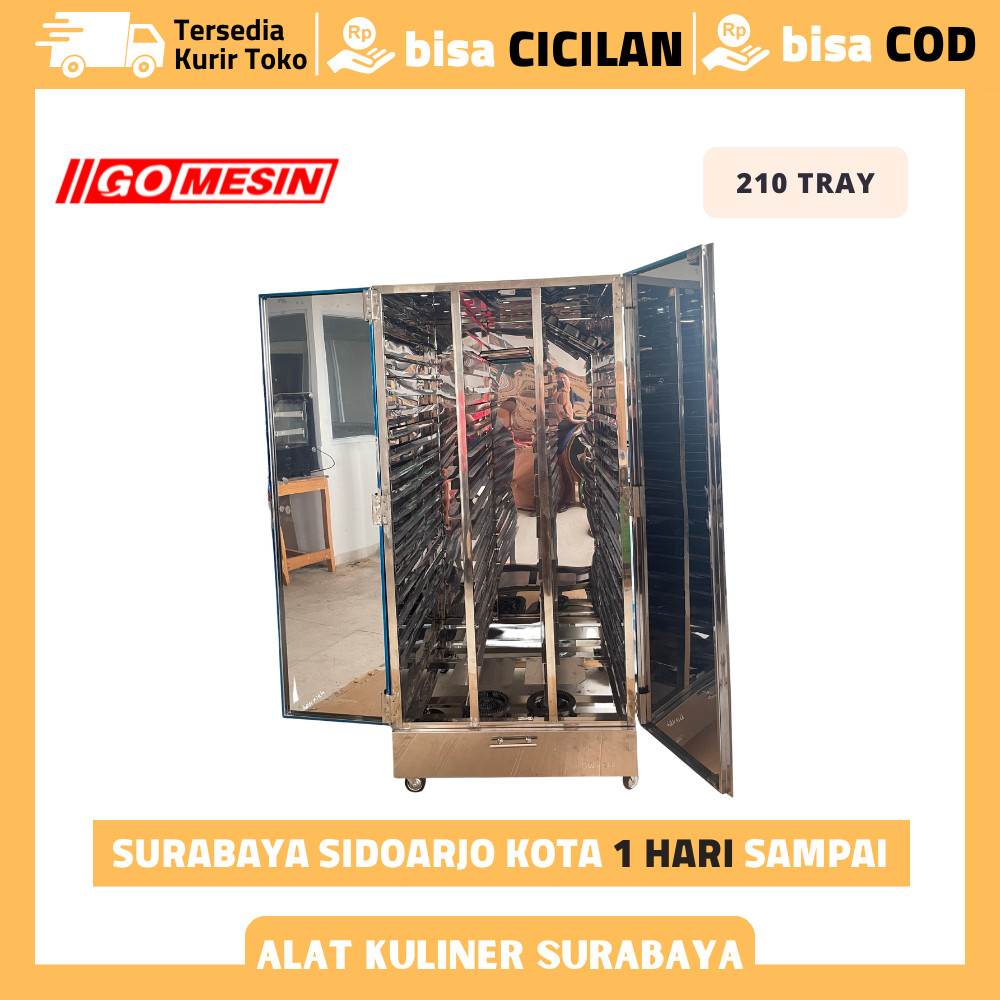 Mesin Pengering Ompreng 210 Tray - Pengering Ompreng MBG Stainless 210 Tray