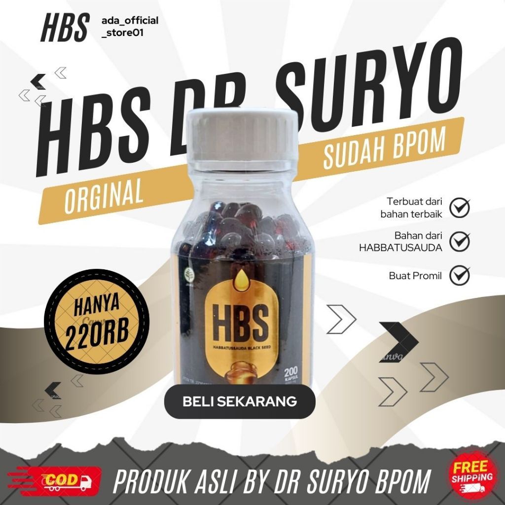 HBS by dr Suryo, SpOG | SoftCapsul | Premium | Promil HBS 200 Kapsul