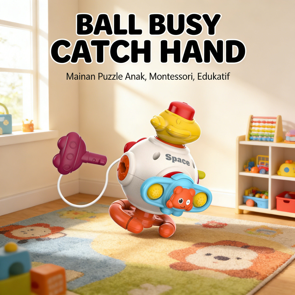 BALL BUSY CATCH Cube HAND Montessori PUZZLE BOX Mainan PUZZLE HAND BUSY CATCH Cube Montessori Box