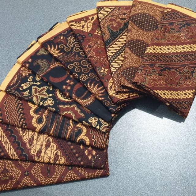 Kain Jarik Batik Solo Asli - Jarik Batik Coklat Halus Super Kain Batu - Kain Gendongan Jarik Batik C