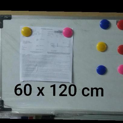 whiteboard magnetik 60 x 120 cm