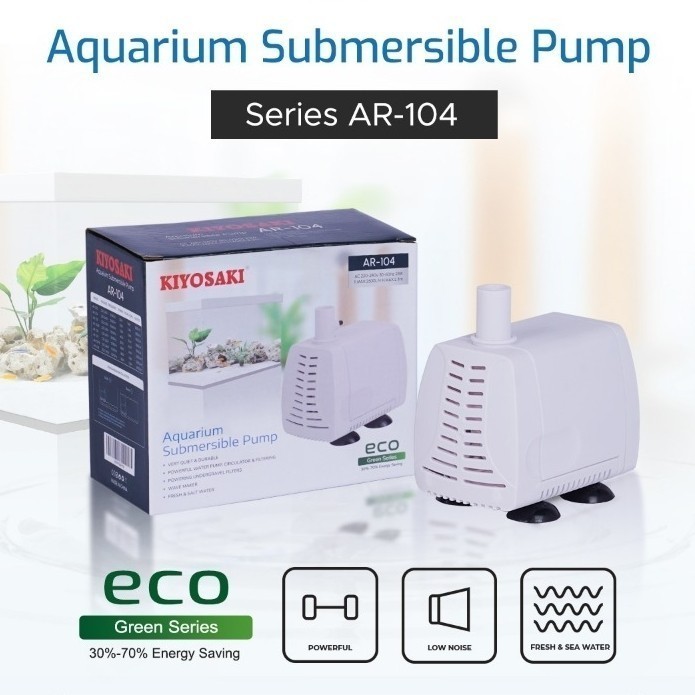 KIYOSAKI AR 104 Mesin Pompa Air Filter Kolam Ikan Aquarium Aquascape