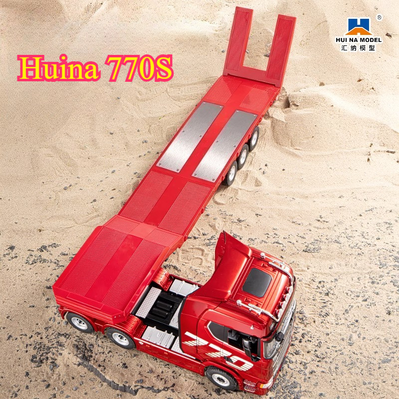 Huina 770S Remote Control Tractor 1/18 Remote Control Tractor Truck Model 4WD Light Sound RTR Remote