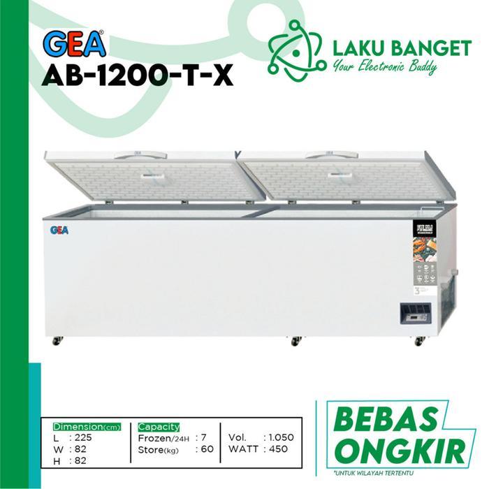 Chest Freezer 2 Pintu Double Compressor GEA AB-1200TX / Chest Freezer 1050 Liter GEA AB 1200TX / GEA