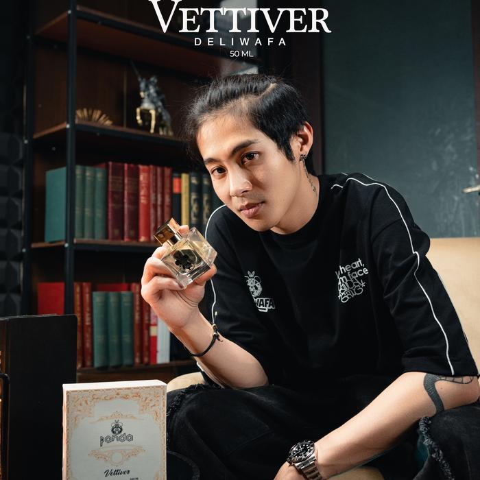 PANDA X DELIWAFA  PARFUM 50 ML | Unisex | Perfume Wanita Pria - Vettiver