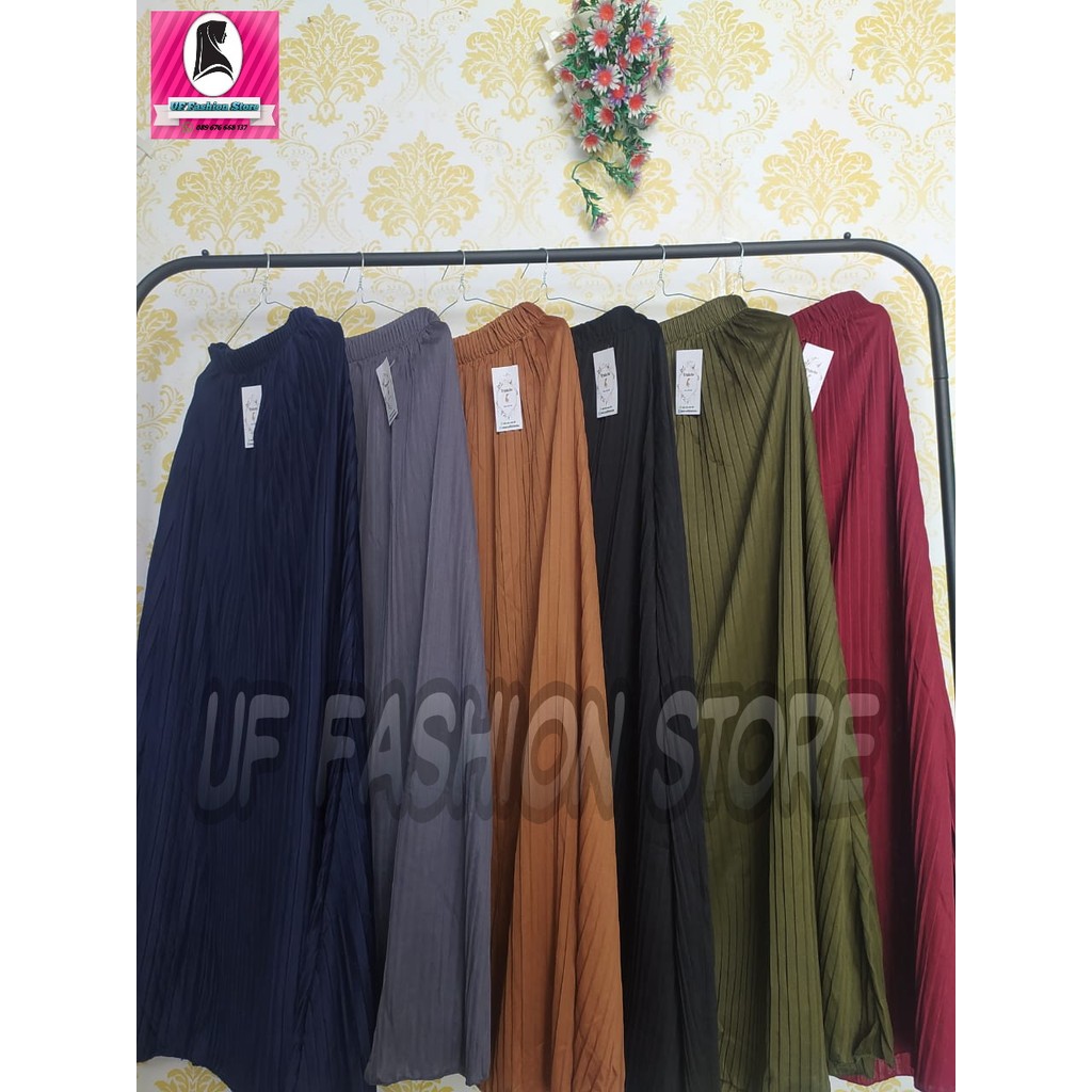 PROMO ROK KULOT PLISKET DEWASA  ROK PLISKET  ROK PLISKET DEWASA PANJANG  ROK PLISKET