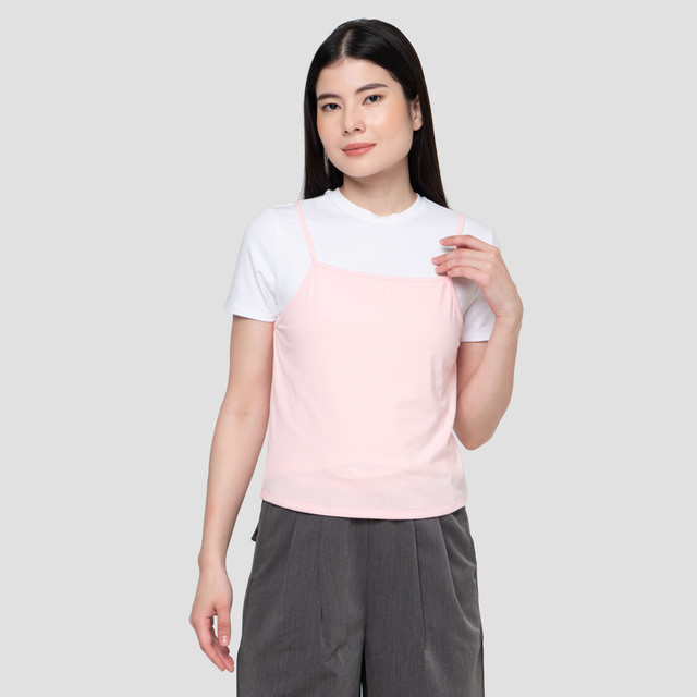 Nevada Two Pieces With Tanktop Kaos Wanita 123489066