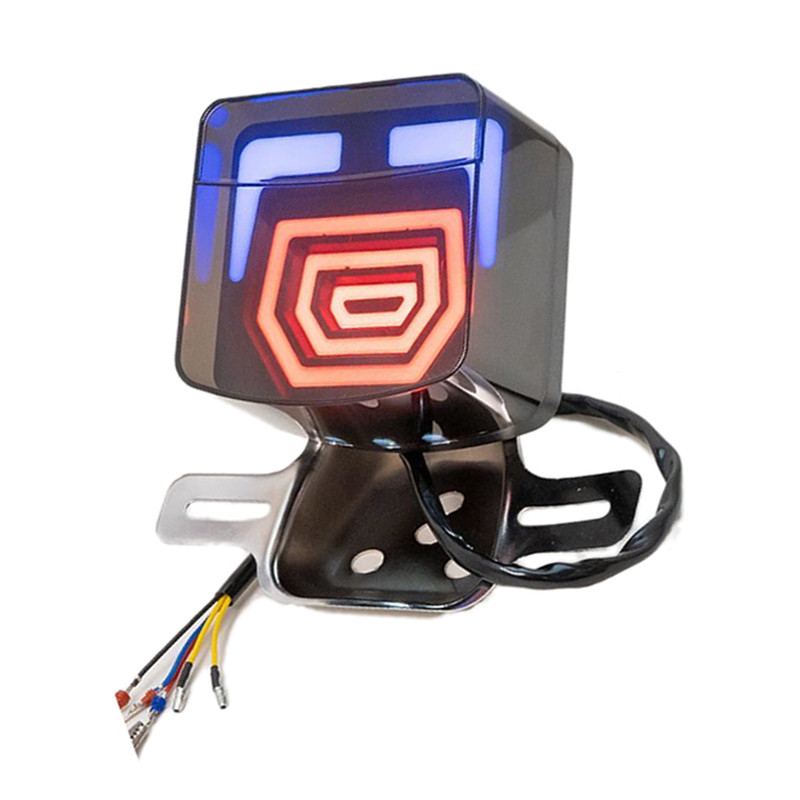 Lampu Belakang Motor LED yang Dimodifikasi untuk Suzuki Haojue Qingqi Lifan Honda QJmotor GN125/H/F/