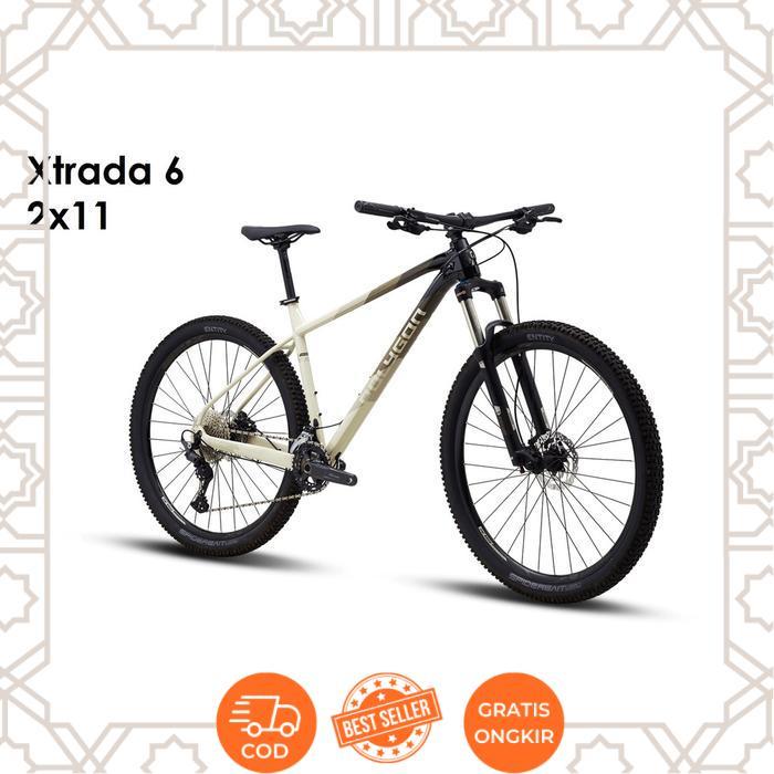 Polygon Xtrada 6 Sepeda MTB [27.5 Inch] 2x11 Speed - Cream 2x11 27,5 (S) -Eclips