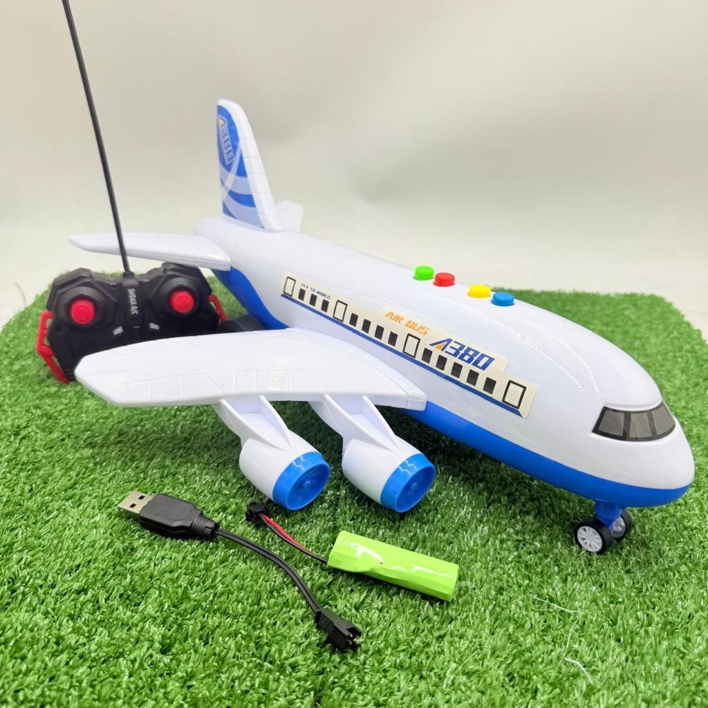 MICHELLE ONLINE SHOP - MAINAN PESAWAT REMOTE CONTROL MUSIK DAN LAMPU BATERAI CAS