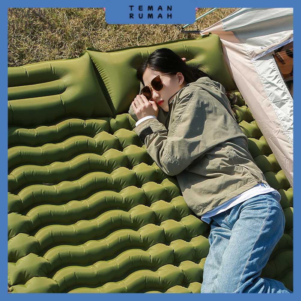 HUANQ Kasur Matras Angin Manual Sleeping Pad Waterproof Double - HQ-200