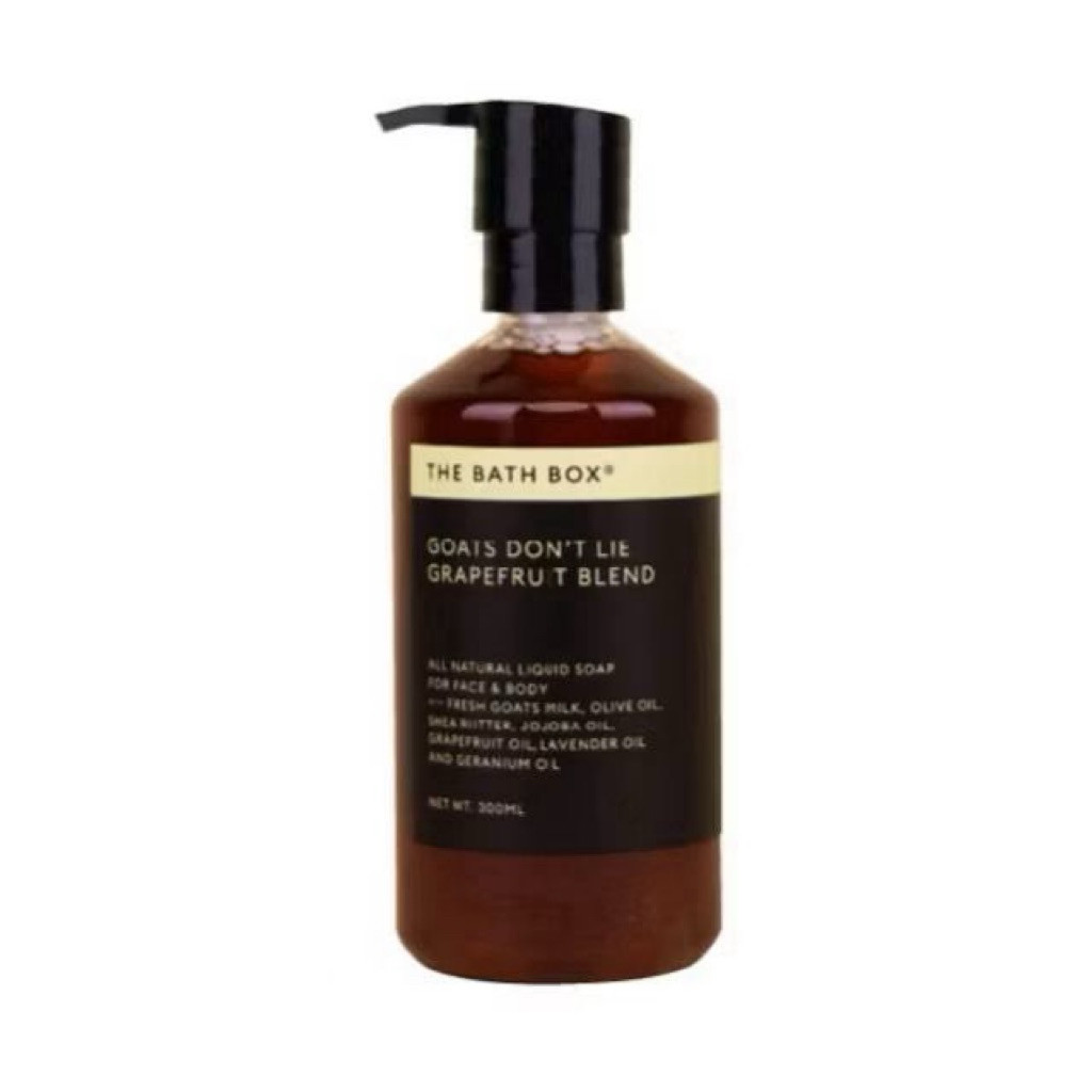 #ANA_THE BATH BOX - GOATS DON'T LIE GRAPEFRUIT BLEND LIQUID SOAP (GDL, ESSENTIAL OIL, WOUND HEALING,