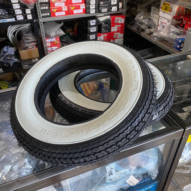 ban shinko white wall 3.50-10 vespa ring 10 bkn continental