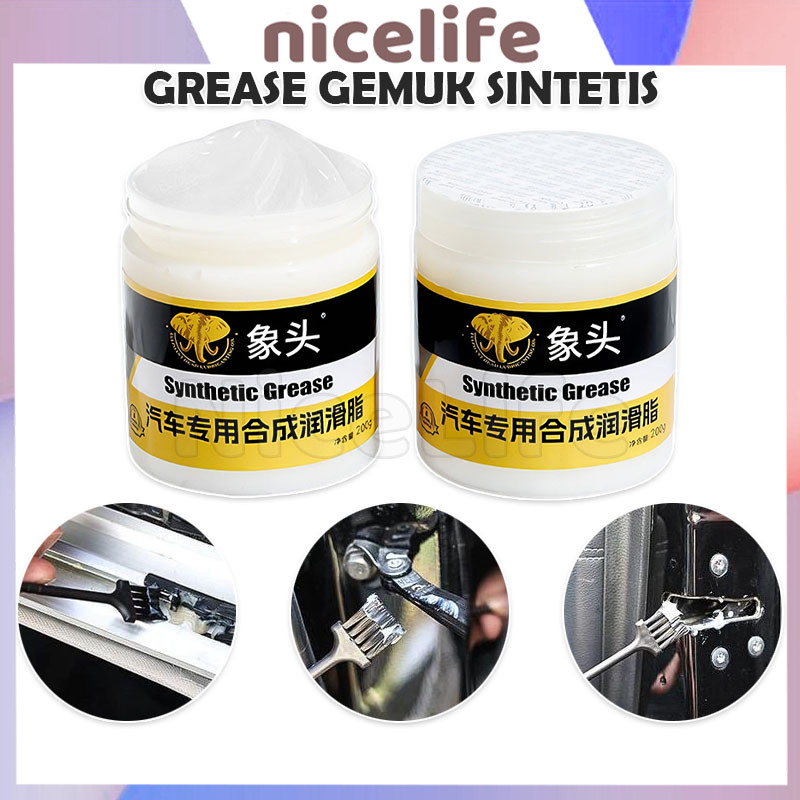 100g Grease Gemuk Engsel Pintu Rel Sunroof Spion Hidrolik Mobil