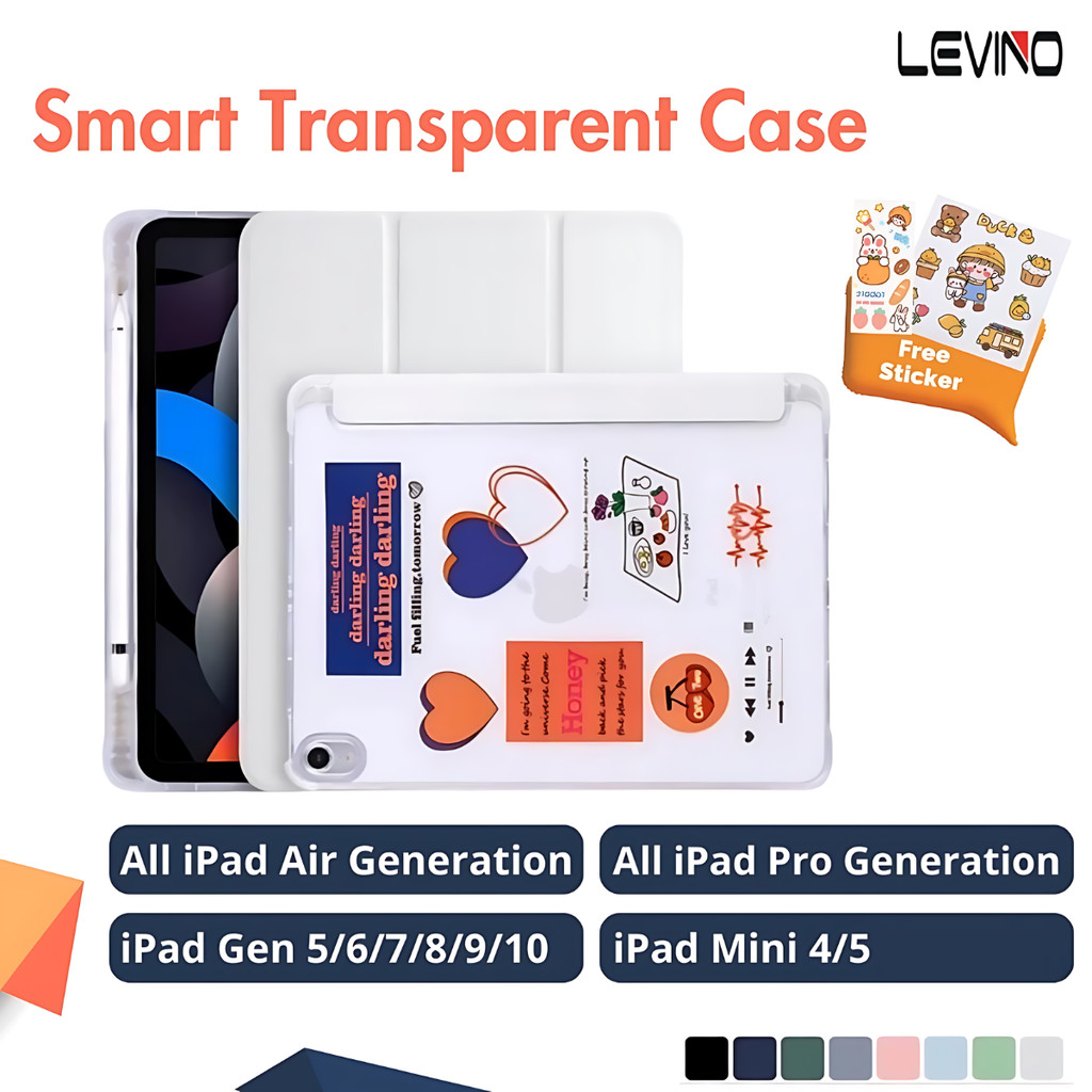 Case iPad Gen 10th 10.9" Air4/Air5 IPad Air M2 11" 2024 / iPad Mini 4/5 7.9" Gen 7/8/9 10.2" Slim Sm