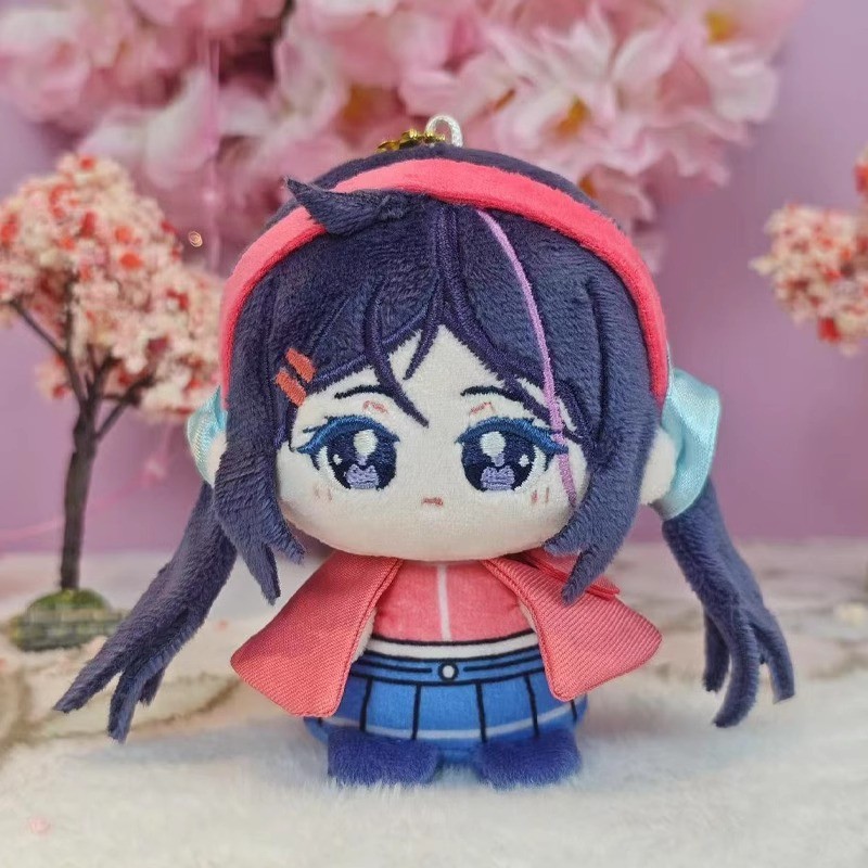 Anime Game MiSide Cosplay Adorable 10cm Backpack Key Chain Pent Plush Keychain Gift