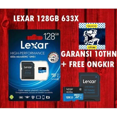 Lexar Micro SD 128GB 633X MicroSDHC R 100Mbps High Performance